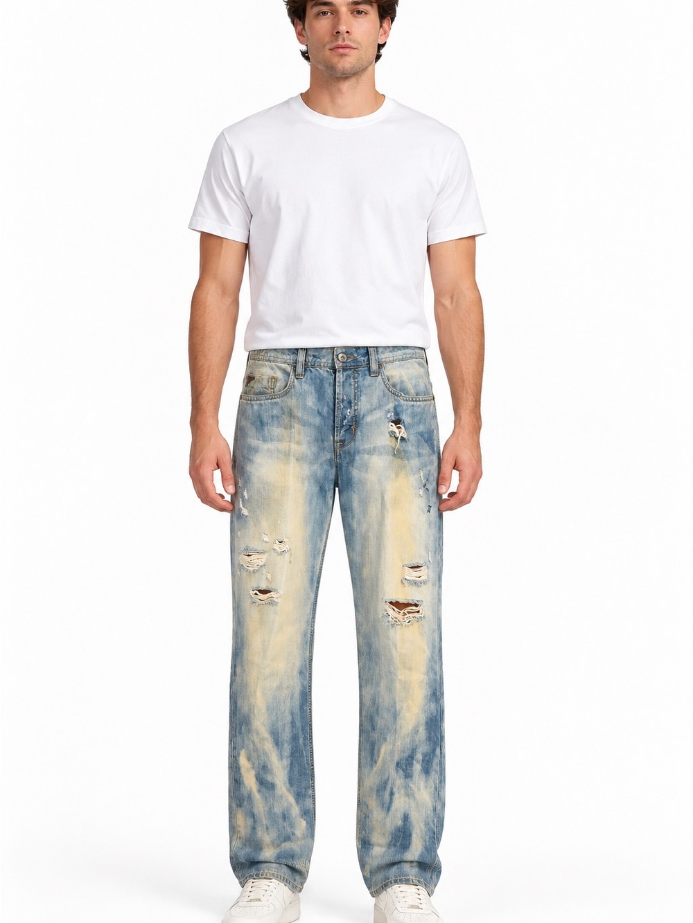 53. Buffalo • Distressed Light Blue Men’s Jeans 32/34